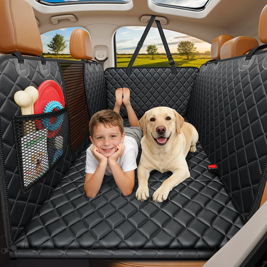 urpower hard bottom dog car seat cover, back, main product view