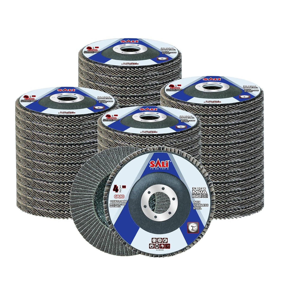 sali 48 pack flap disc 80 grit 4.5", main product view