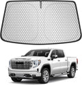 Custom Fit Windshield Sun Shade for Chevrolet Silverado & GMC Sierra 1500/2500/3500 (2019–2026), Edge-to-Edge No-Gap Fit, Blocks Heat & UV, Step Into a Cooler Truck