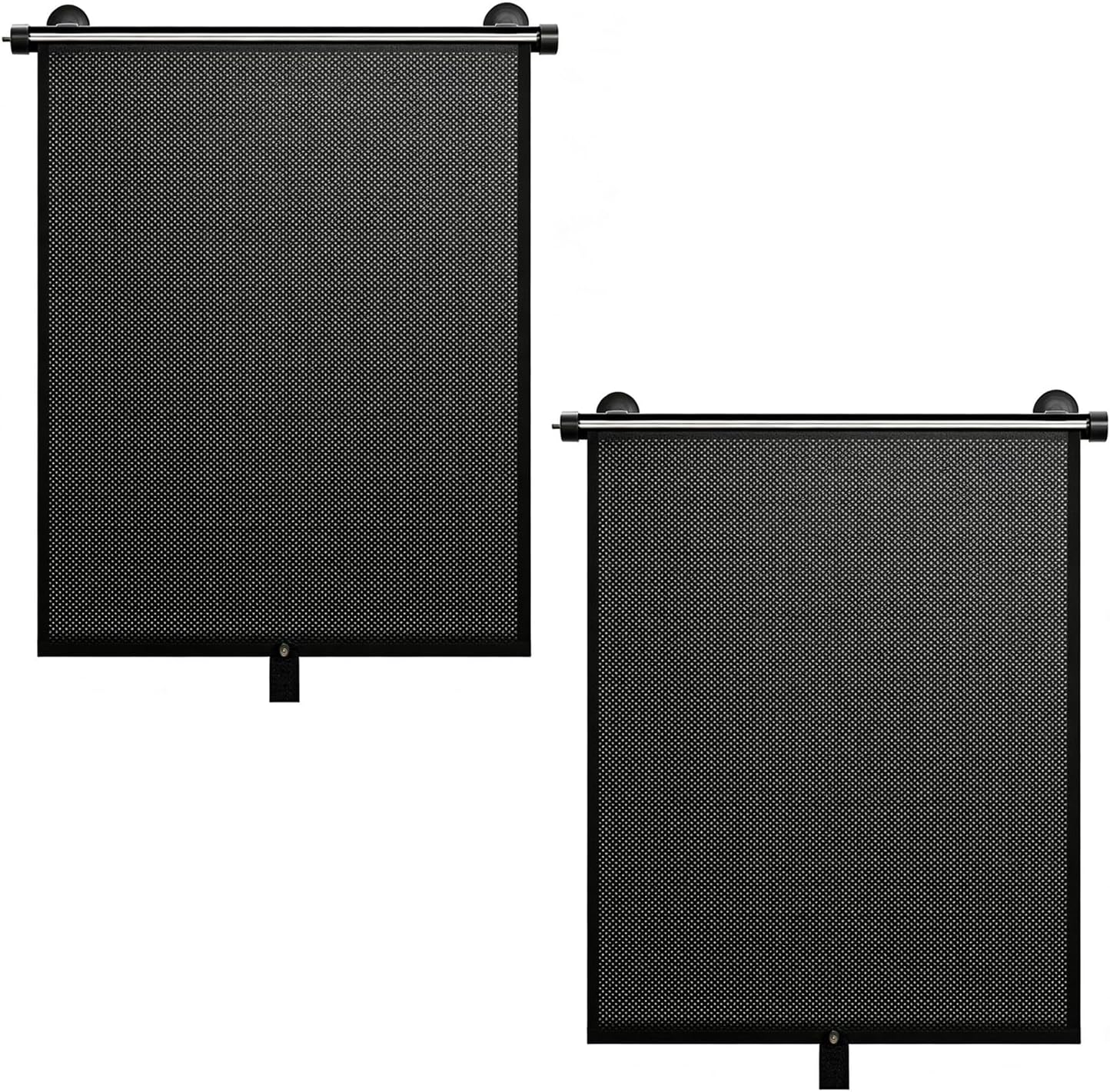 2 PCS Car Side Window Sun Shade, 17.7'' x 20'' Retractable Roller Car Window Shade with Suction Cups, Blocks Heat and Glare Protection Vehicle Sun Shades, Fit for Cars SUV Truck