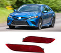Rear Bumper Lights Lamp Reflector Lamp For Toyota Camry 2018-2021 | Rear Bumper Lights Lamp Reflector Lamp For Toyota Camry 2018 2019 2020 2021 Tail Red Lens reflection effect