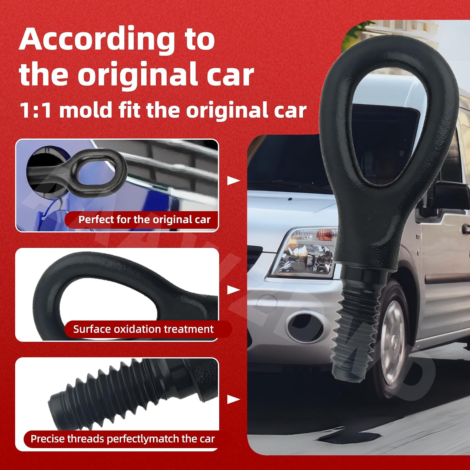 for Ford Transit Connect Tow Hook 2002-2013 Towing Eye Hook#5T1Z-17A954-A 5132255 5T1617B804AB