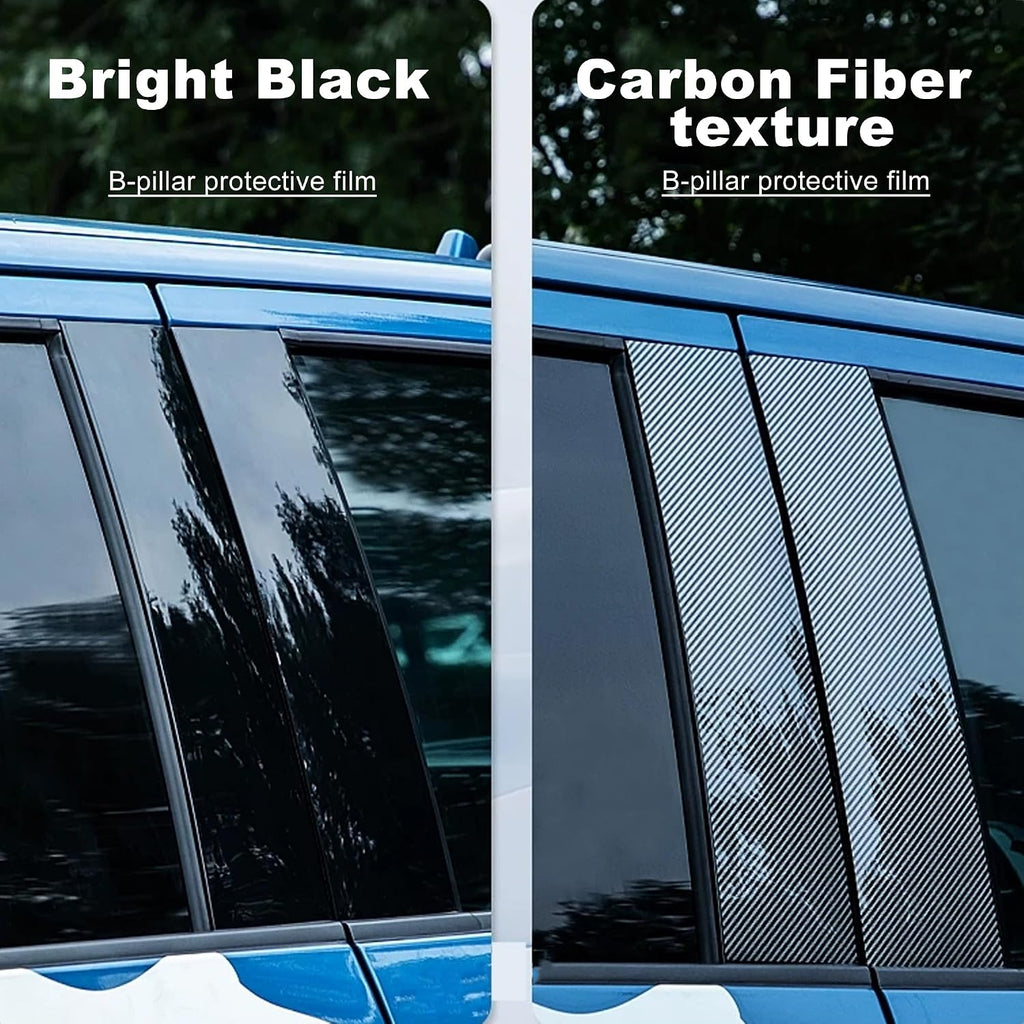B Pillar Trim Fit for Chevrolet Impala 2020 2019 2018 2017 2016 2015 2014 Car Door Window Pillar C-Pillar Trim Anti-Scratch 6 pcs - Bright Black