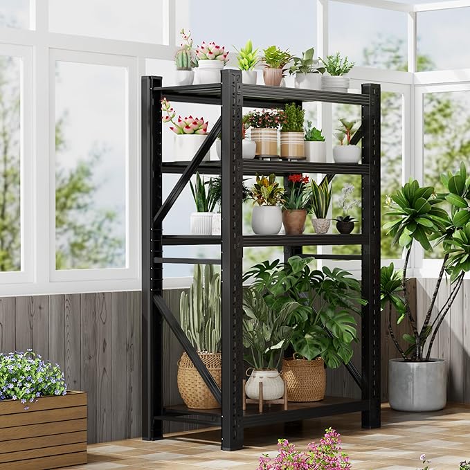 3000LBS Garage Shelving 32" W Garage Shelving Heavy Duty 4-Tier Metal Storage - Image 7
