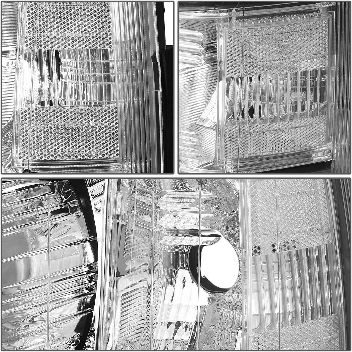 DNA MOTORING HL-OH-CSIL07-CH-CL1 Pair of Chrome Housing Headlights Compatible with 07-13 Silverado 1500/07-14 Silverado 2500 HD 3500