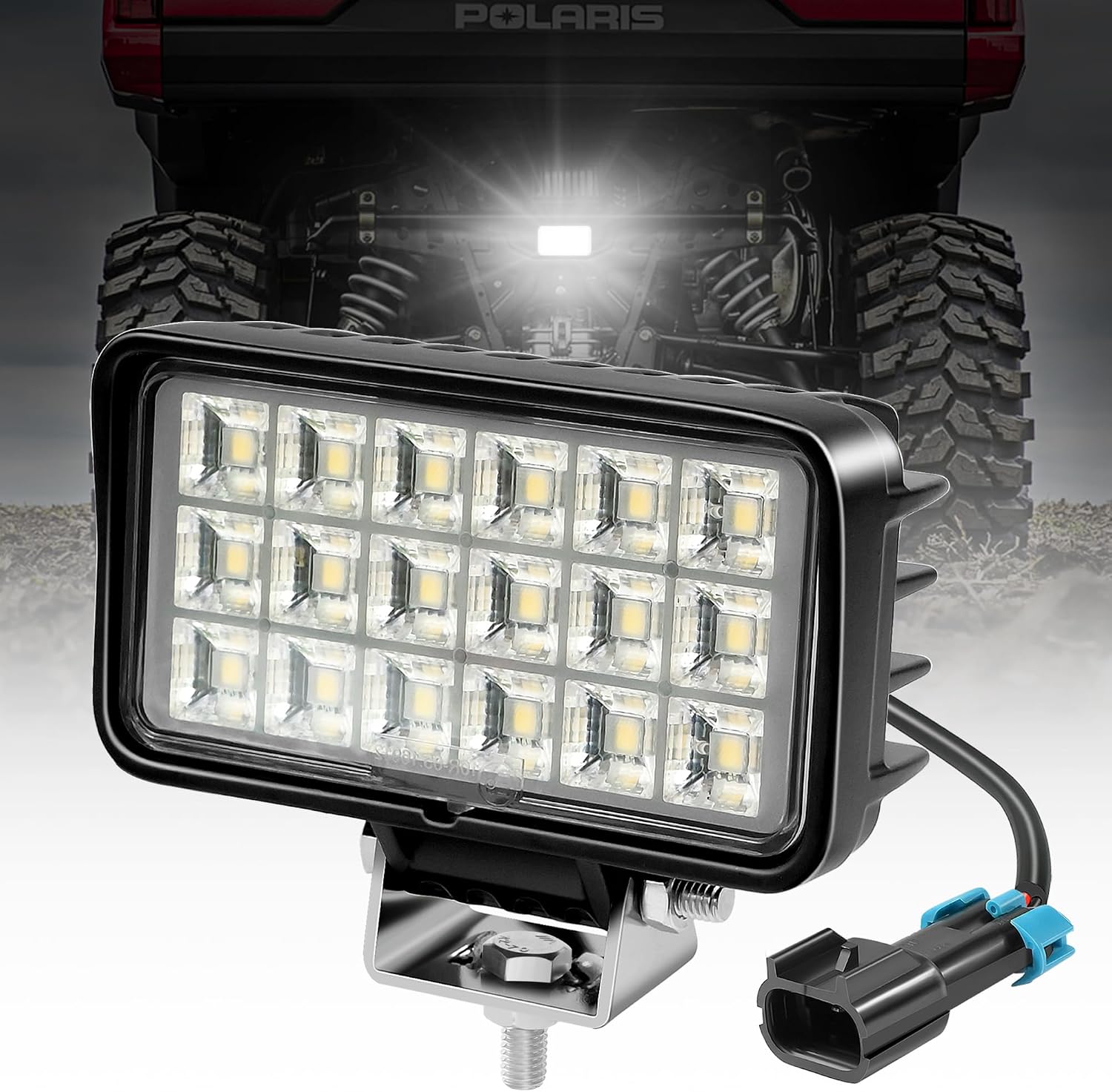 Ranger Backup Light 36W Reverse Light Compatible with 2018-2025 Polaris Ranger Crew 1000 XP Rear Below Cargo Flood Light