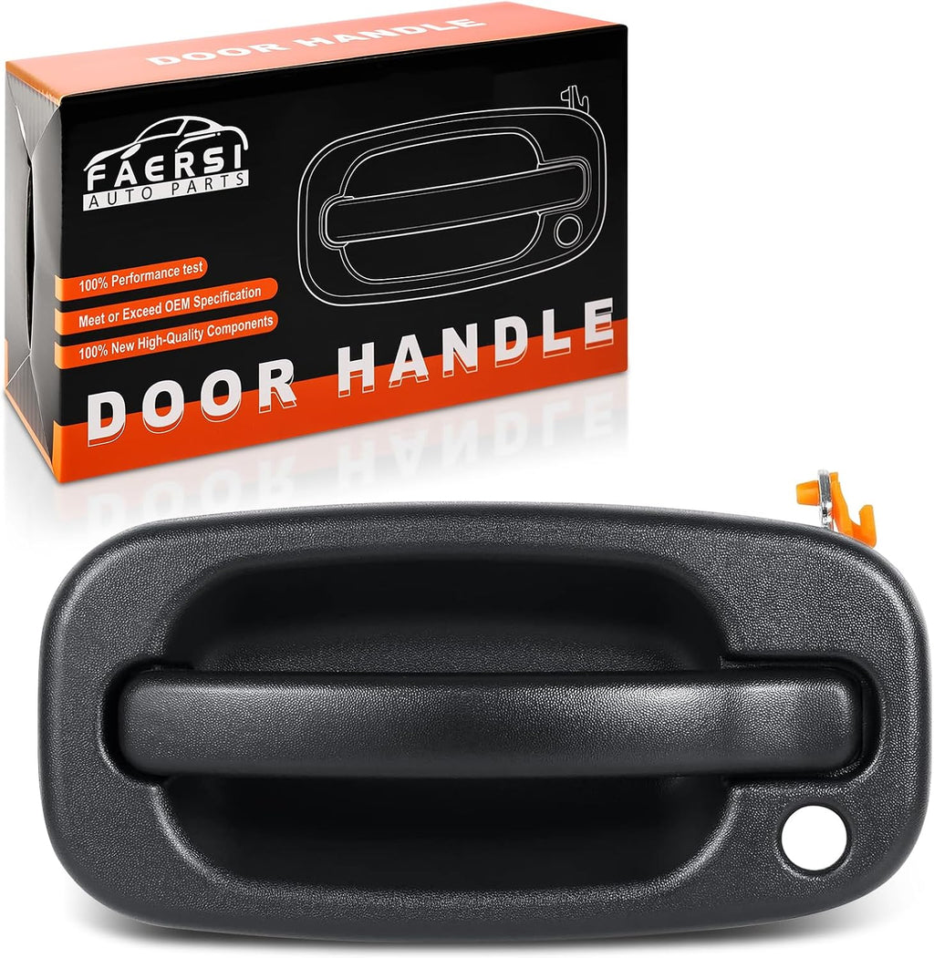 FAERSI Exterior Outside Door Handle Front Left Driver Side for 1999-2007 Chevy Silverado, Tahoe, Suburban, Avalanche, GMC Sierra, Yukon Denali, Cadillac Escalade 77261 15034985