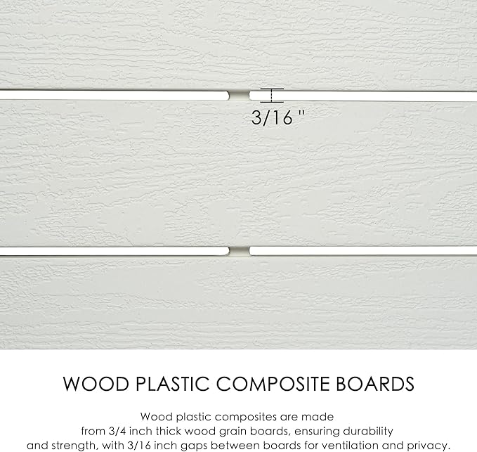 Kozyard 50" W x 48" H Outdoor Privacy Screens Aluminum Post, Air Conditioner - Image 5
