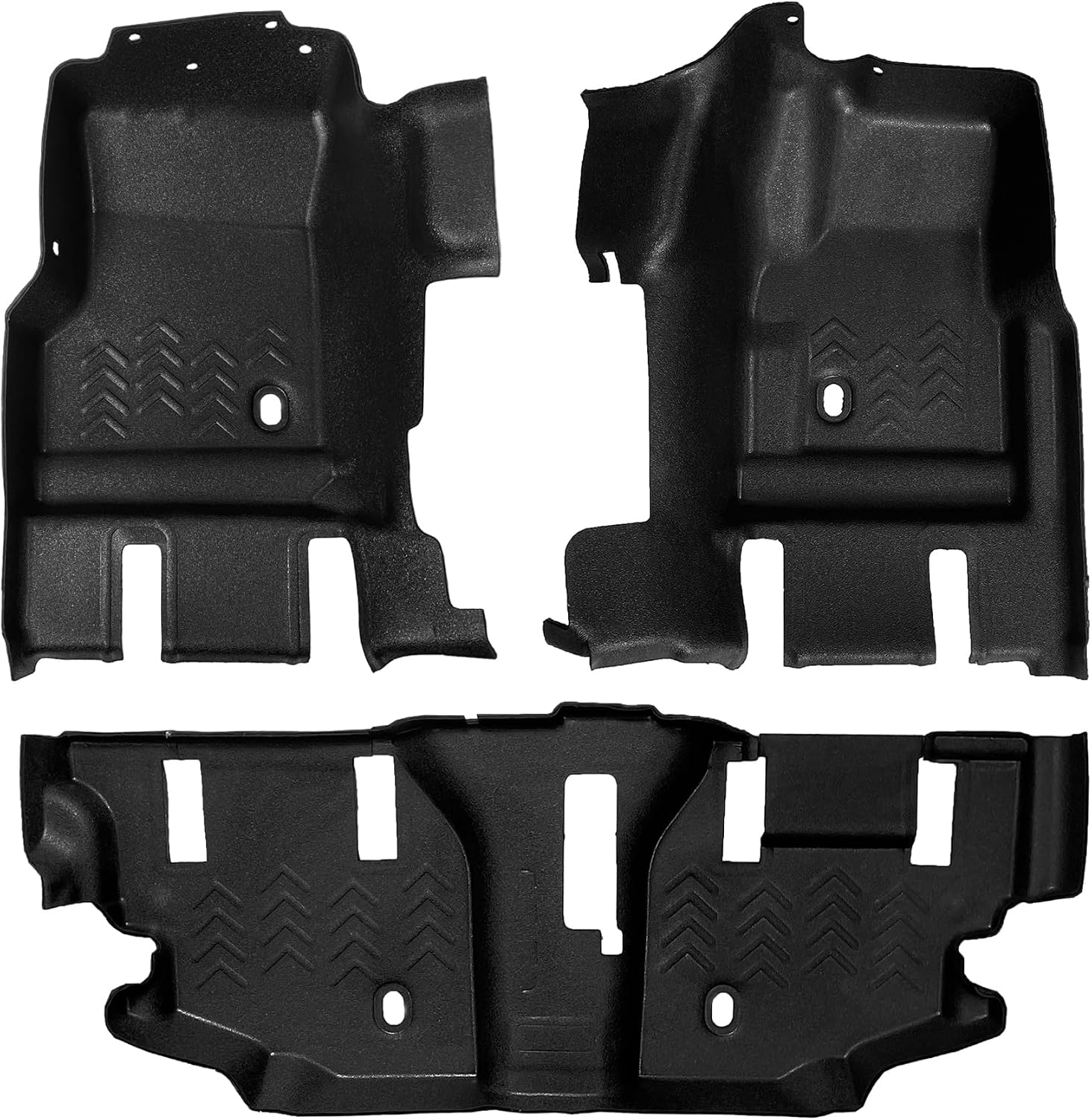 Armorlite Front & Rear Flooring for Jeep Wrangler - 1998-2006 TJ (2-Door) - Front & Rear Flooring - Mesa Smoke - B1016046-BLK1-AA