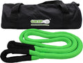 Grip 10 ft x 1 in Kinetic Energy Recovery Rope - Breaking Capacity: 30,580 lbs - Truck, ATV, Jeep, UTV, Tractor - Emergency, Towing, Offroad Recovery in Sand, Snow, Mud - Mesh Storage Bag