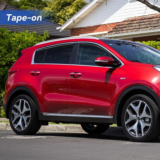 Window Visors Rain Guards for 2011-2016 Kia Sportage, Out-Channel Window Vent - Image 3