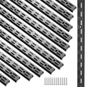 morningro 12 pack 25" dual track shelving rail, main product view