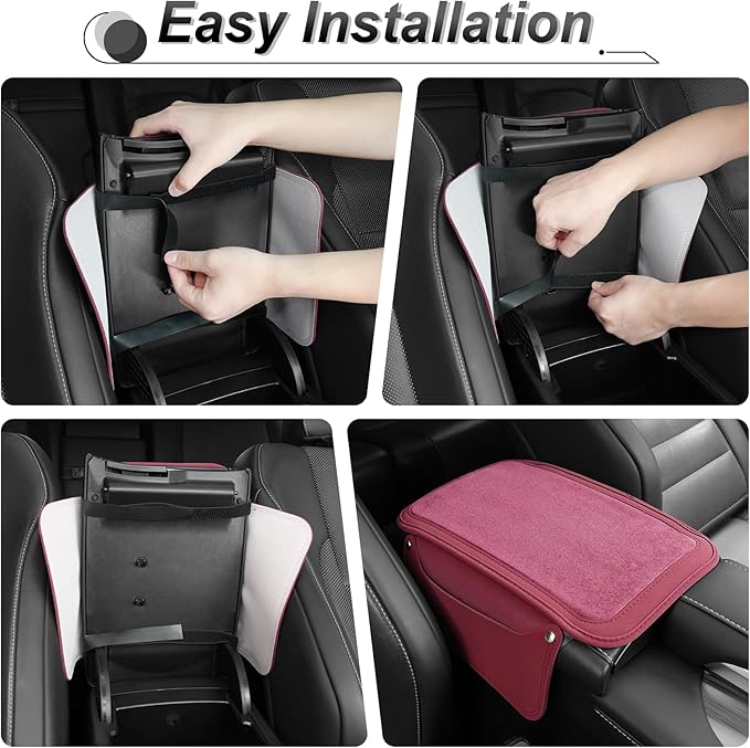 SINGARO Car Leather Center Console Cover - Image 4