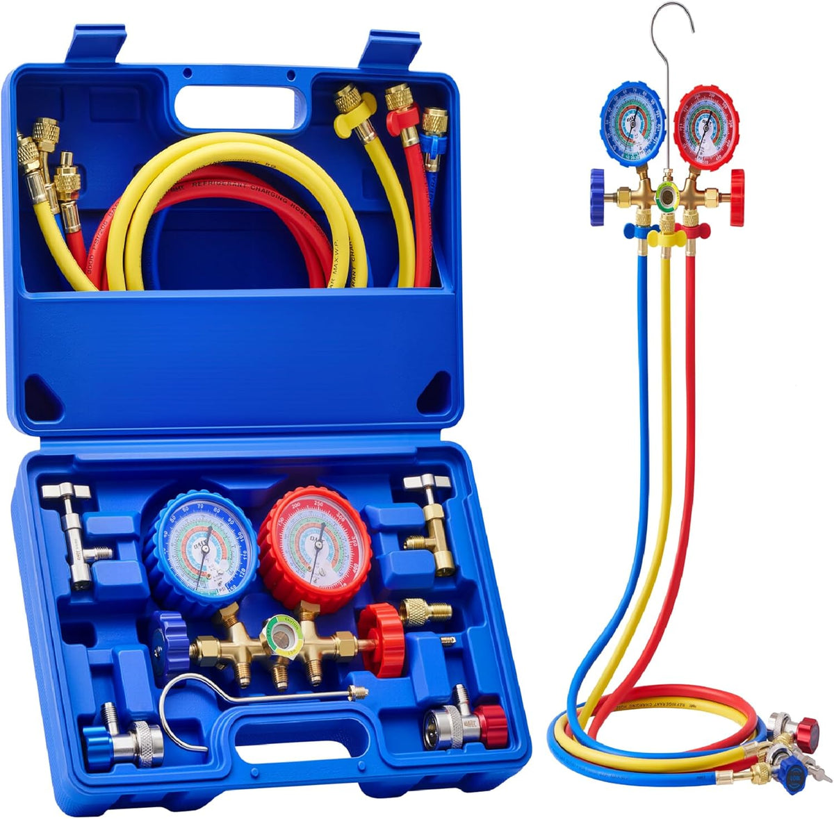 omt 3-way ac manifold gauge set for r12, main product view