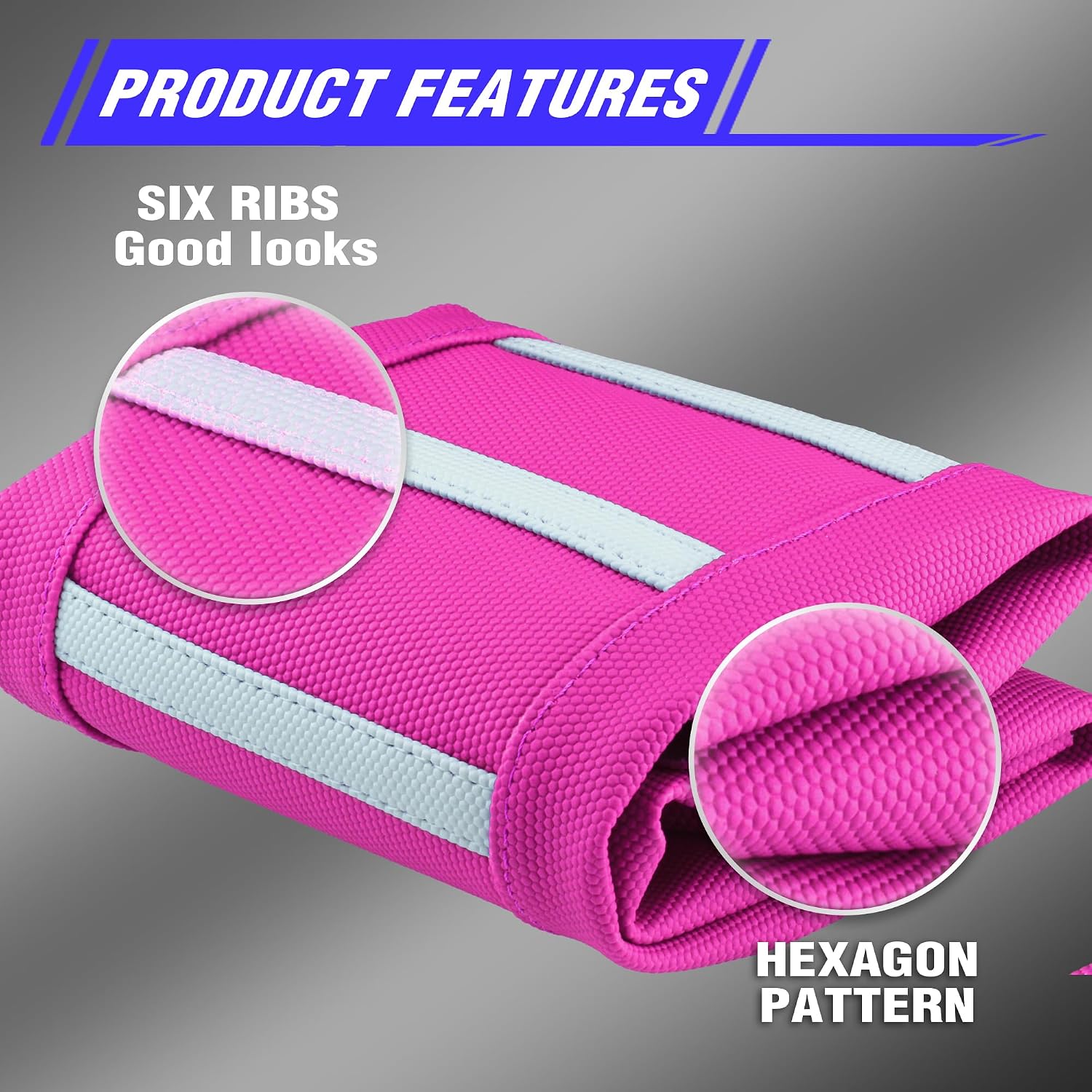 Dirt Bike Seat Cover - White Stripe Universial Seat Cover for Dirt Bike - Motorcycle Motorcross Enduro Seat Covers (Pink)