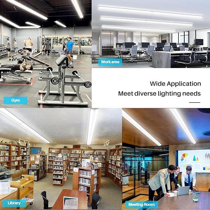 ANTLUX 8FT LED Shop Light, Ultra Slim LED Wraparound 110W, Commercial 8 Foot - Image 6