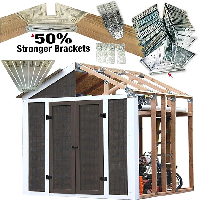 EZBUILDER 50 Structurally Stronger Truss Design Shed Builds 6in - 14in Widths - Image 2