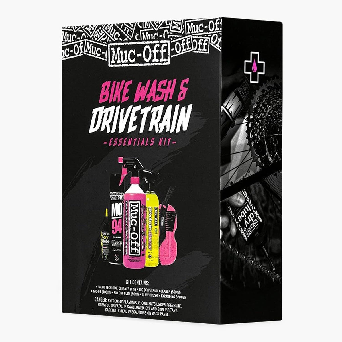 muc-off 1134us bike wash & drivetrain essentials kit, main product view