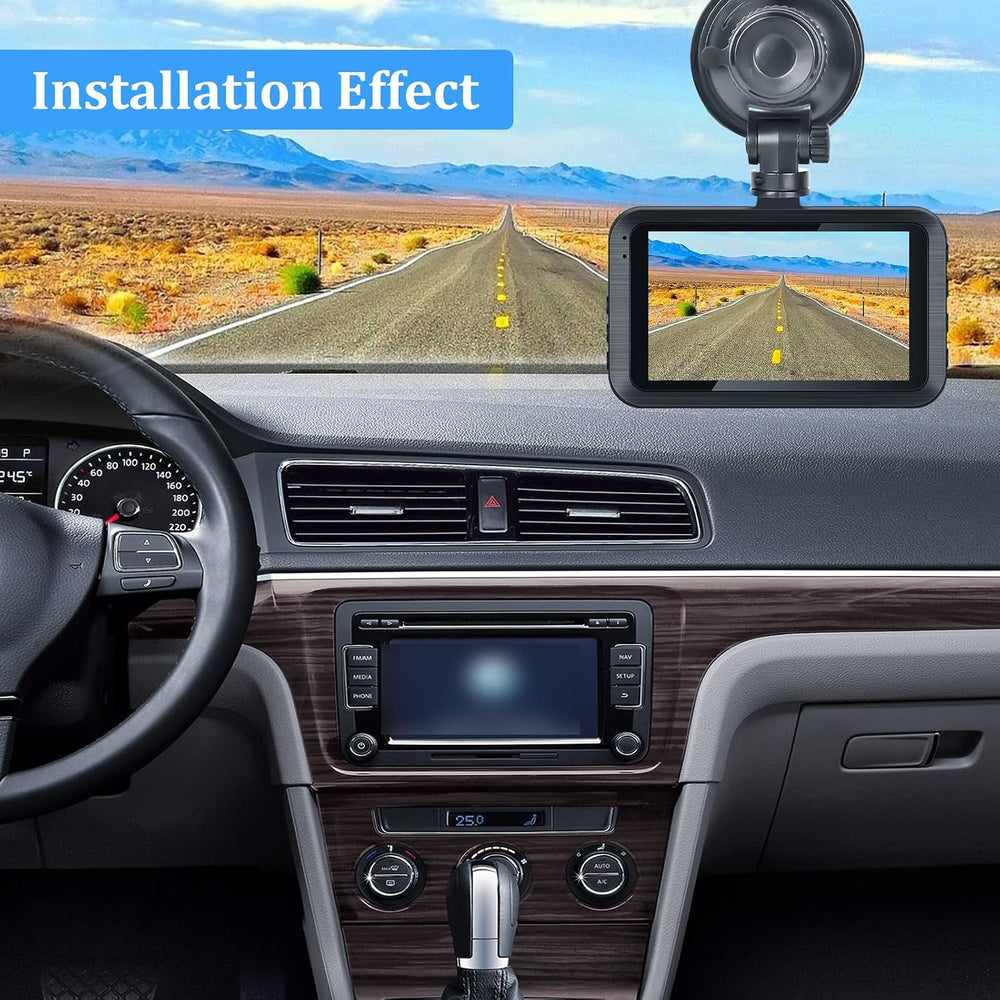 Dash Camera for Car - 3 Inch 1080P IPS Touchscreen Car Camera - G-Sensor/Loop...