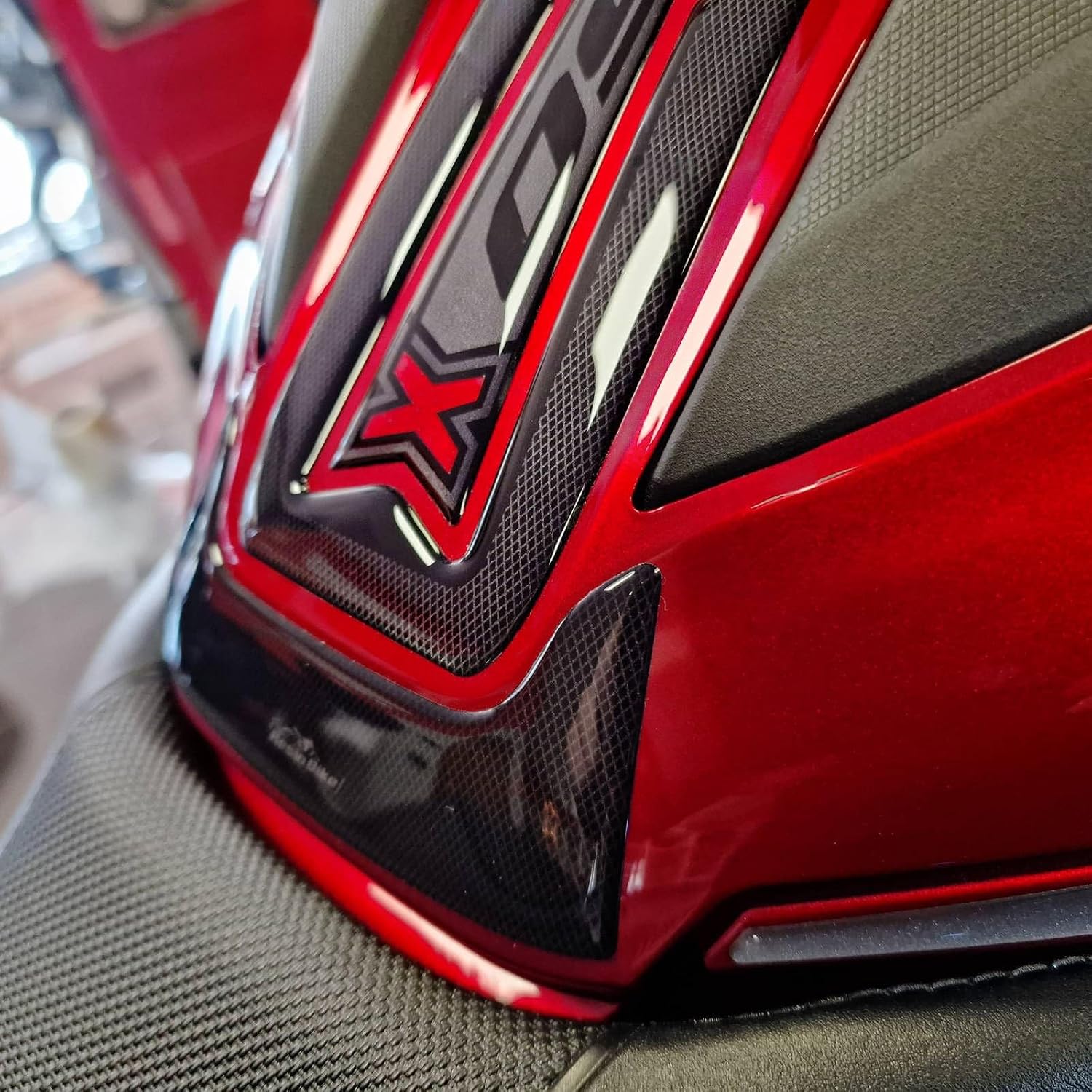 Resin Bike Motorcycle Stickers Compatible with Honda NC750X 2021-2023. Motorcycle Protection Tank from Bumps and Scratches. 3D Stickers Resin - Made in Italy