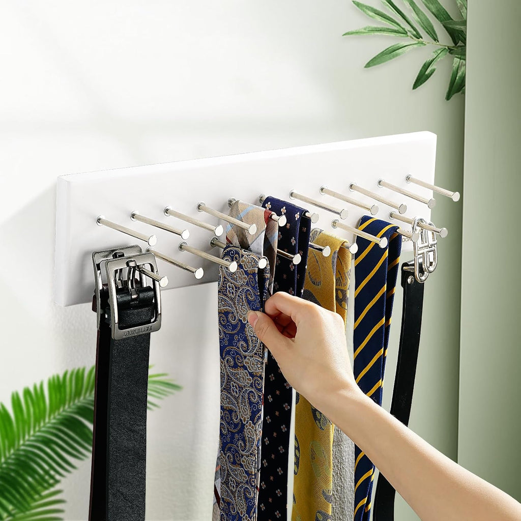 treehouse london tie rack organizer – holds 40, package contents