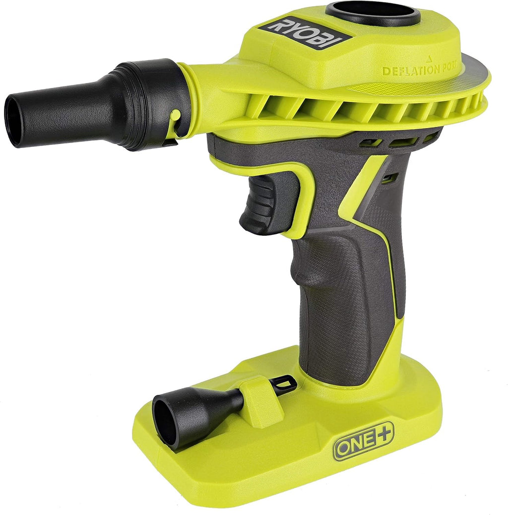 Ryobi P738 18V One+ Lithium Ion 18V One+ High Volume Power Inflator / Battery Powered Deflator for Mattresses and Recreational Inflatables (Renewed) | Battery and Charger Sold Separately - (Renewed)
