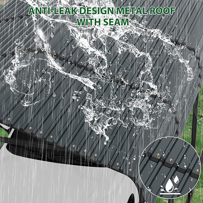 12' x 20' x 8.5' Heavy Duty Metal Carport - Image 4