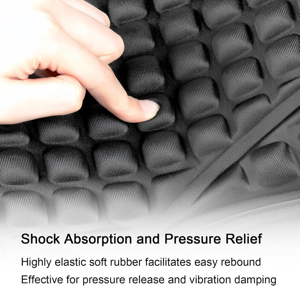 SaferCCTV Motorcycle Seat Cushion,3D Motorcycle Seat Pad,Butt Protector Pads,Comfortable Motorcycle Seat Cover,Motorcycle Seat Cover ATV Padded Seat Protector,Size L