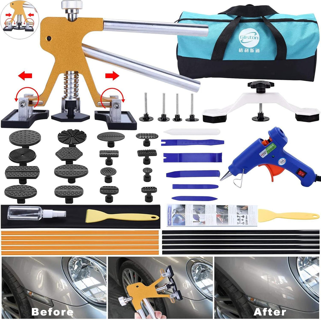 gliston 45pcs paintless dent repair tool dent puller, main product view
