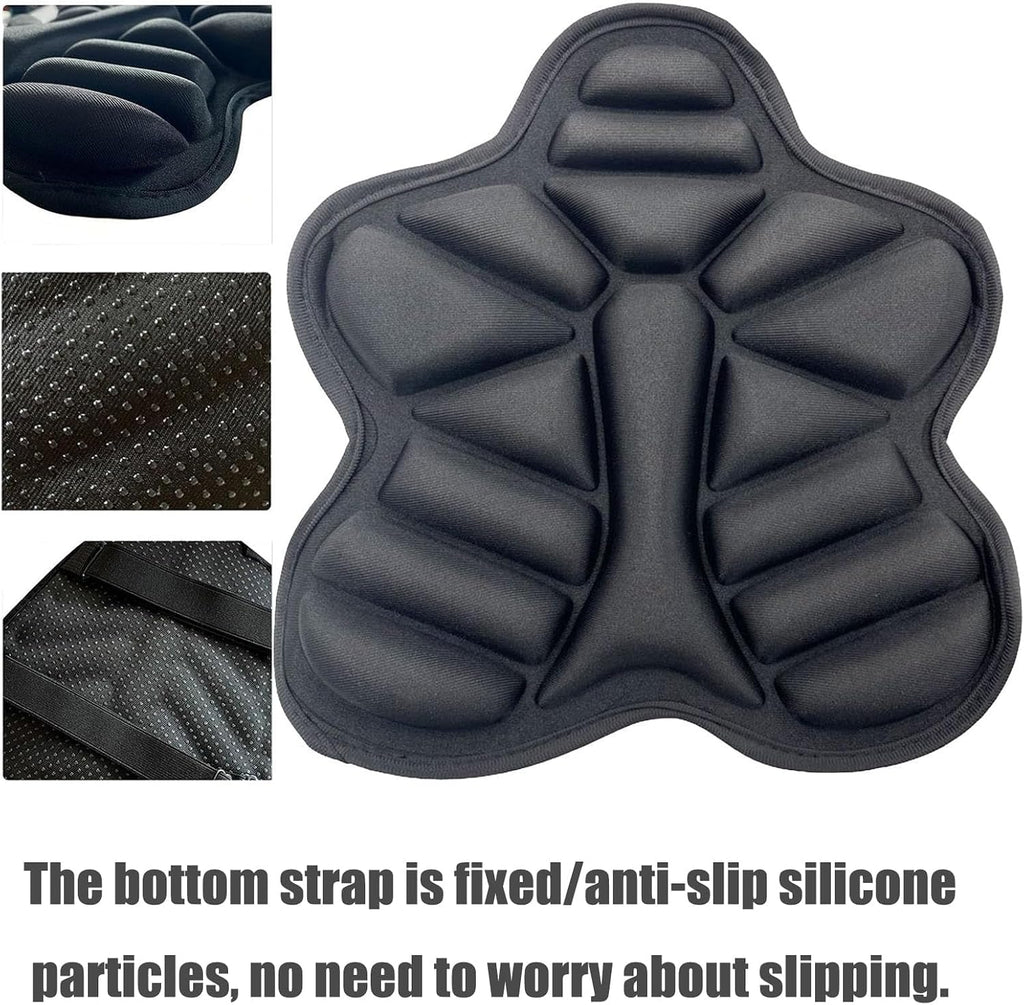Motorcycle Seat Cushion for Harley Davidson Iron 883 2020-2022, Comfort Seat Cushion for Tailbone Pain Relief - Pressure Relief & Heat Dissipation for Long Rides,B/Double seat
