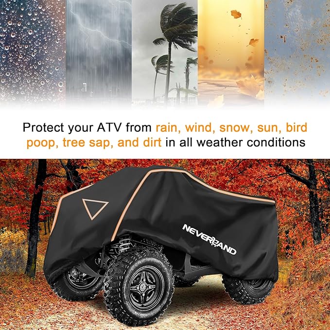 Neverland ATV Cover Waterproof Outdoor Heavy Duty ATV Covers Dustproof Anti-UV - Image 8