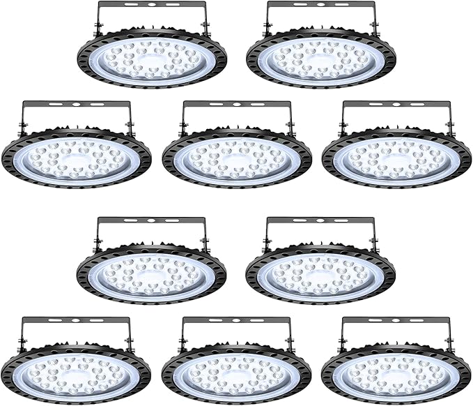 Viugreum 10 Pack 100W UFO LED High Bay Light, 10000LM 6500K Daylight White Led - Image 7