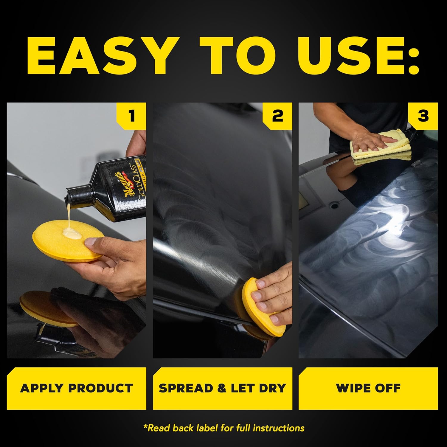 Meguiar's Gold Class Carnauba Plus Premium Liquid Wax - Long-lasting Protection, Deep Shine, Easy Application - The Perfect Car Wax for All Vehicles with Glossy Paint - 16 Oz
