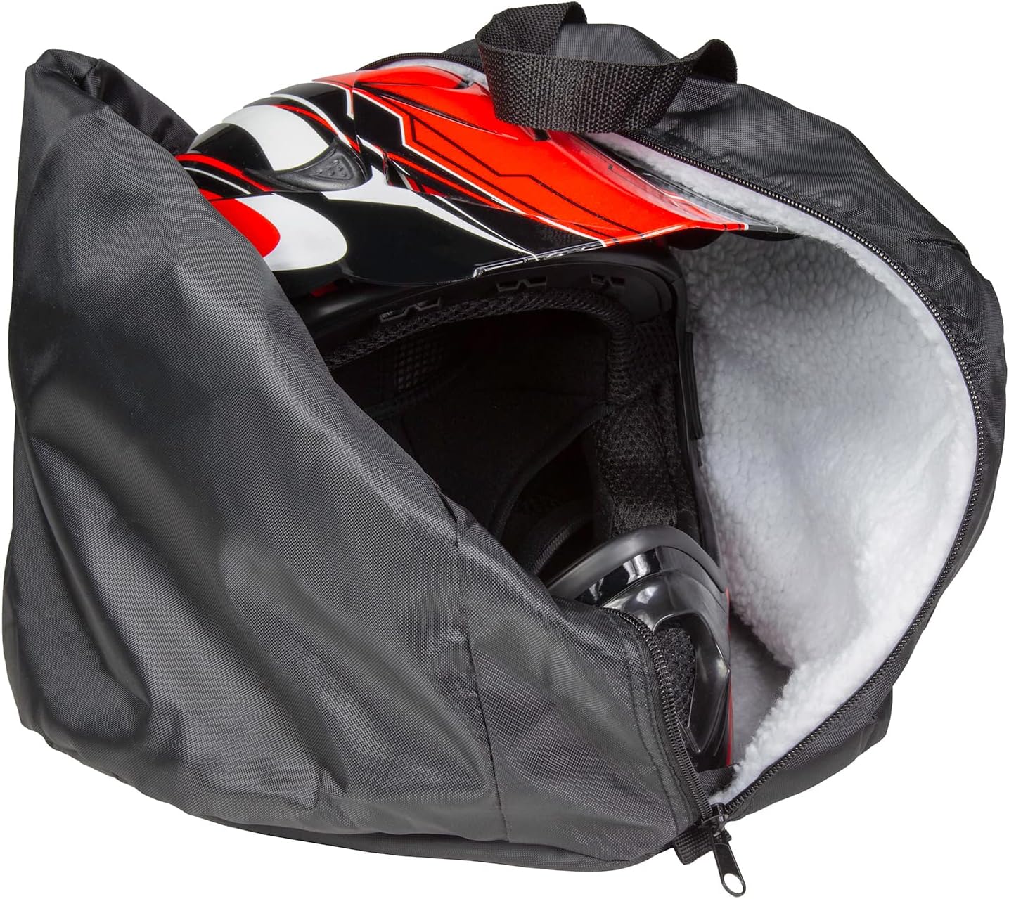 Raider BCS-8B Deluxe Black Nylon Durable Motorcycle MX Helmet Bag Medium
