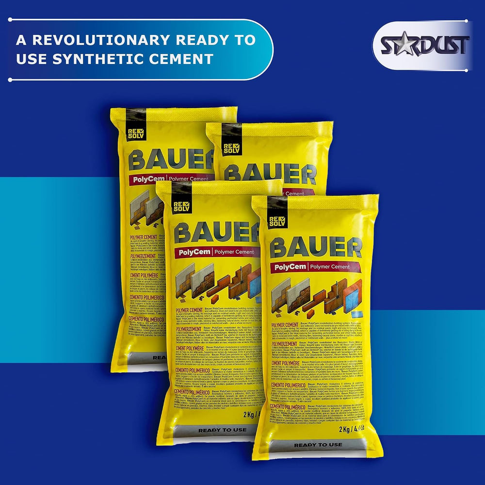 Bauer Instant Polymer Cement 4-Pack - Ready-to-Use Alternative to Mortar &amp...