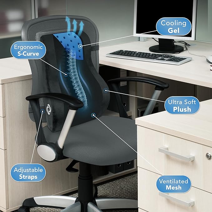 Samsonite Lumbar Support Pillow Mid and Lower Back - Image 3