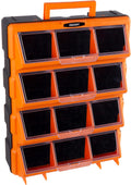 stalwart plastic storage drawers for garage organization, black, main product view