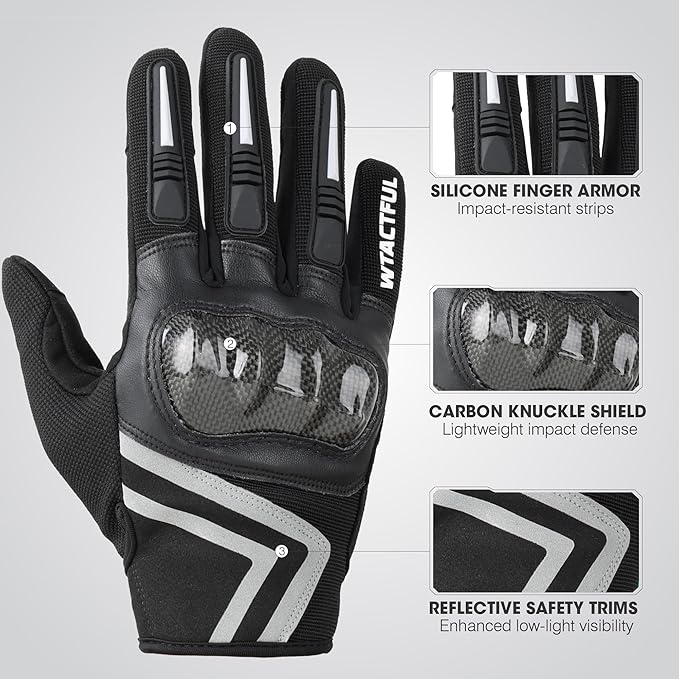 WTACTFUL Lightweight Motorcycle Gloves - Image 2