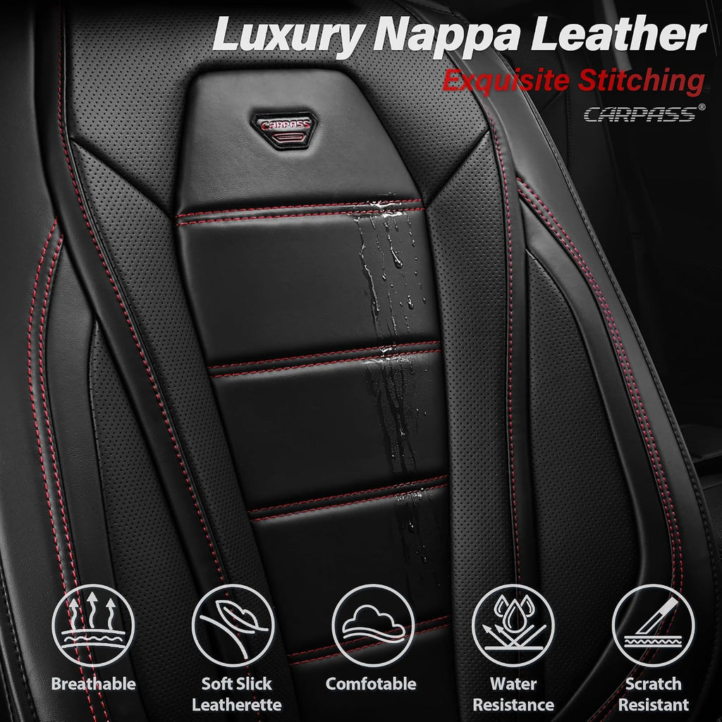 car pass luxury nappa leather car seat covers, side view