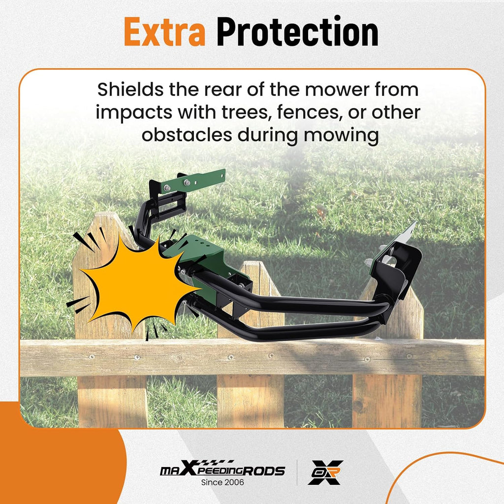 maXpeedingrods Rear Bumper Bar & Hitch Kit for John Deere ZTrak Zero-Turn Mowers Z235, Z255, Z335E, Z335M, Z345M, Z345R, Z355E, Z375R