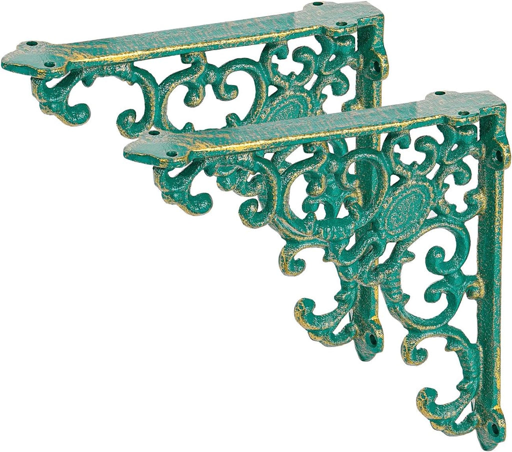 sungmor vintage cast iron shelf brackets - 2, main product view
