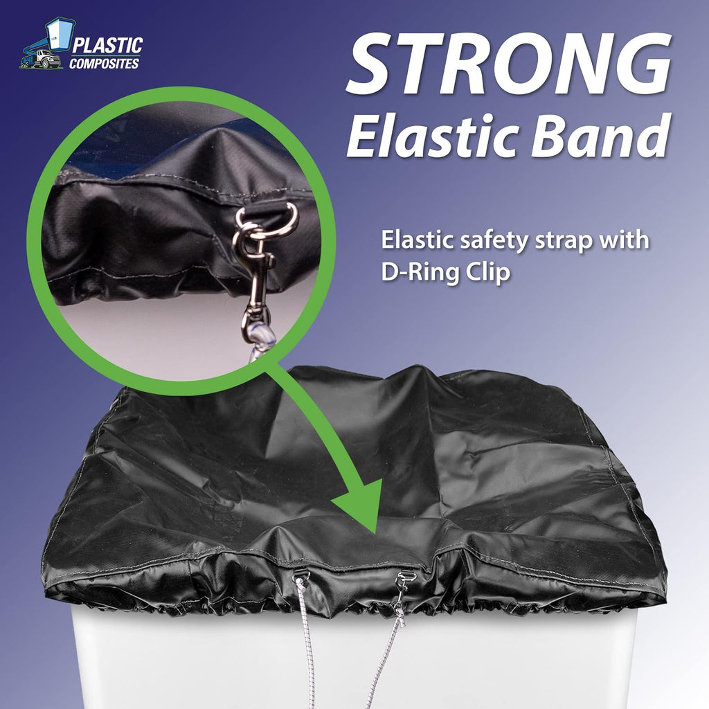 Bucket Truck Parts HEAVY DUTY Elastic Banded Bucket Cover with Support Pocket, Fits 1.5 Man Bucket 28"x34" Edge to Edge