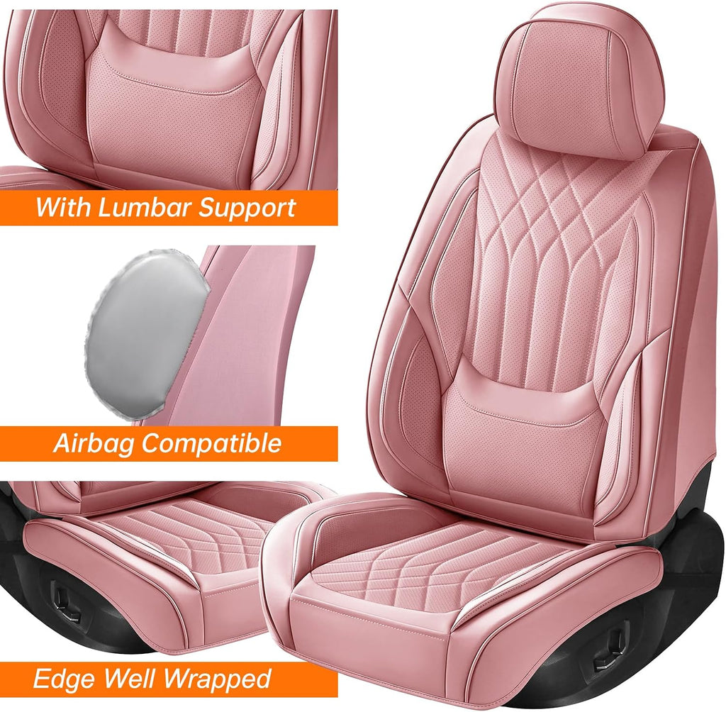 pink car seat covers full set universal 5-seater, package contents