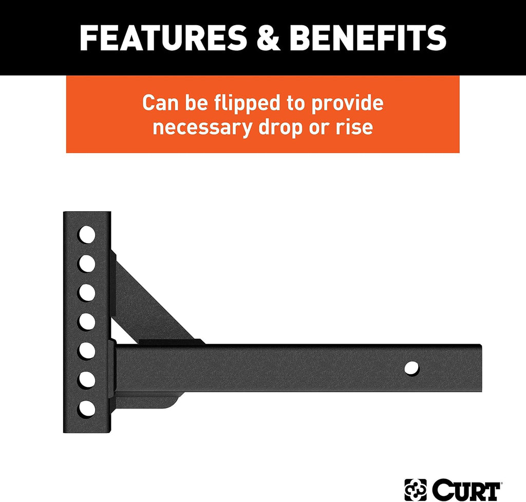 Curt Manufacturing 17103 Adj Hitch Bar 16 in Length
