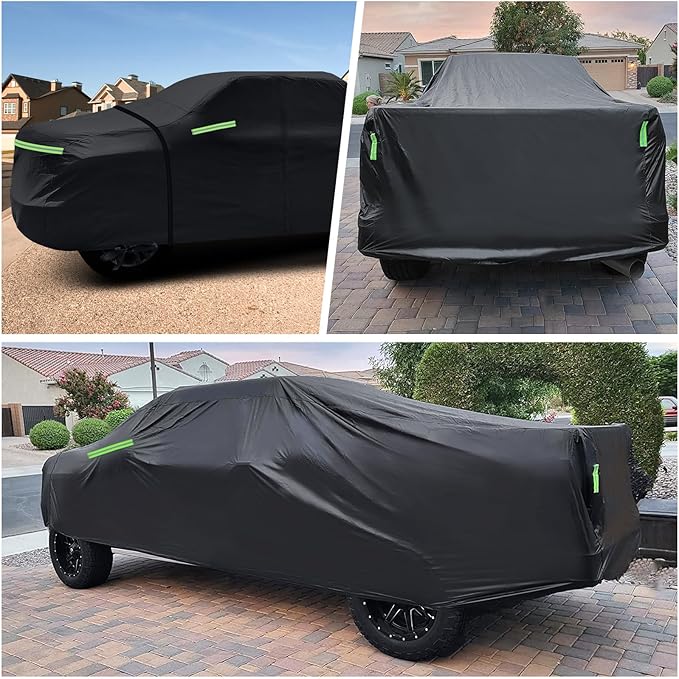 for Silverado 2500 3500 HD Crew cab Short Bed 6.6ft Truck Cover, Light Shell - Image 6