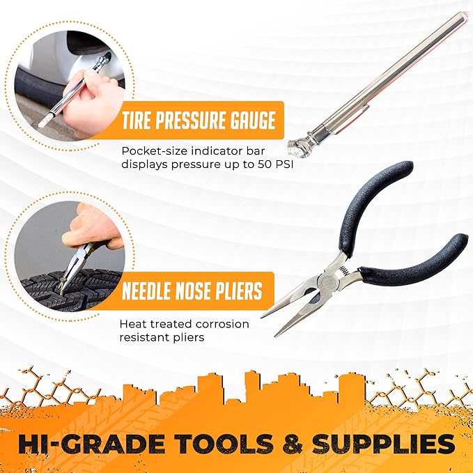 Vehiclex Tire Repair Kit for Plug and Patch - Image 3