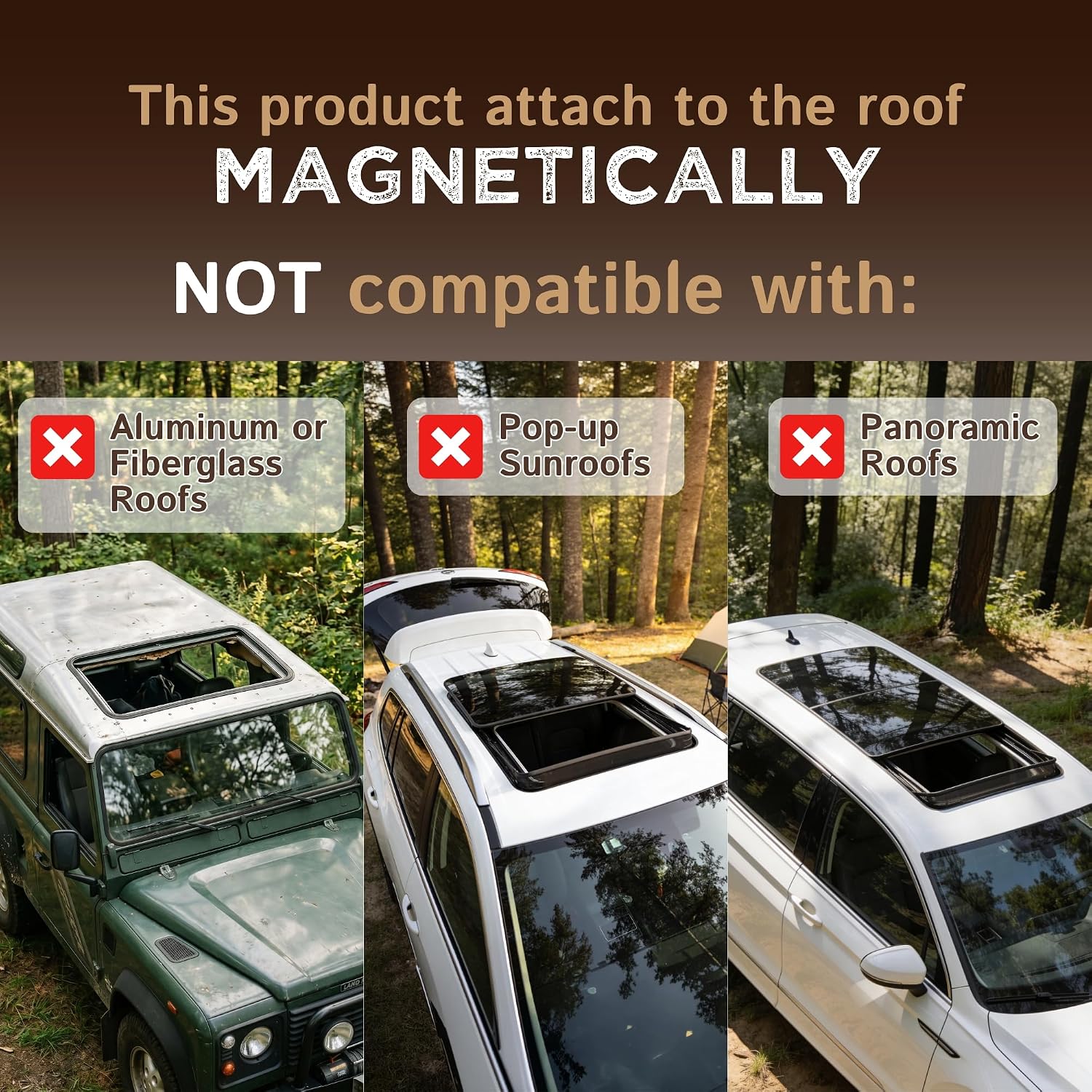 Magnetic Sunroof Bug Screen - Ultra-Tear-Resistant Mesh Mosquito Net for Car Camping - Essentials for Ventilation & Insect Protection - Fits 4Runner, RAV4, Outback, Others (Large (39 in x 26 in))