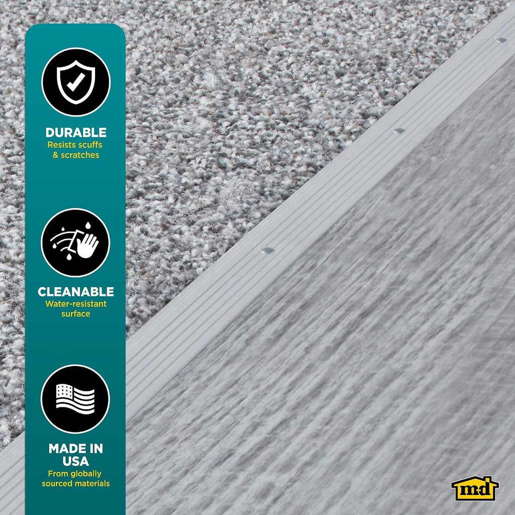 M-D Building Products 78006 7/8 in. X 36 in. Silver Aluminum Carpet Trim w/Screw Nails