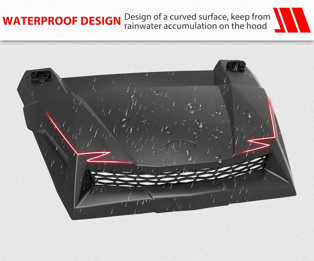 SAUTVS Turbo Hood for Polaris RZR XP 1000/ RZR 900 2014-2020 | Black PP Turbo Hood Scoop Air Intake Kit for Polaris RZR XP 900 1000 S Turbo 2014-2020 (Replace #2881467), Quick Installation