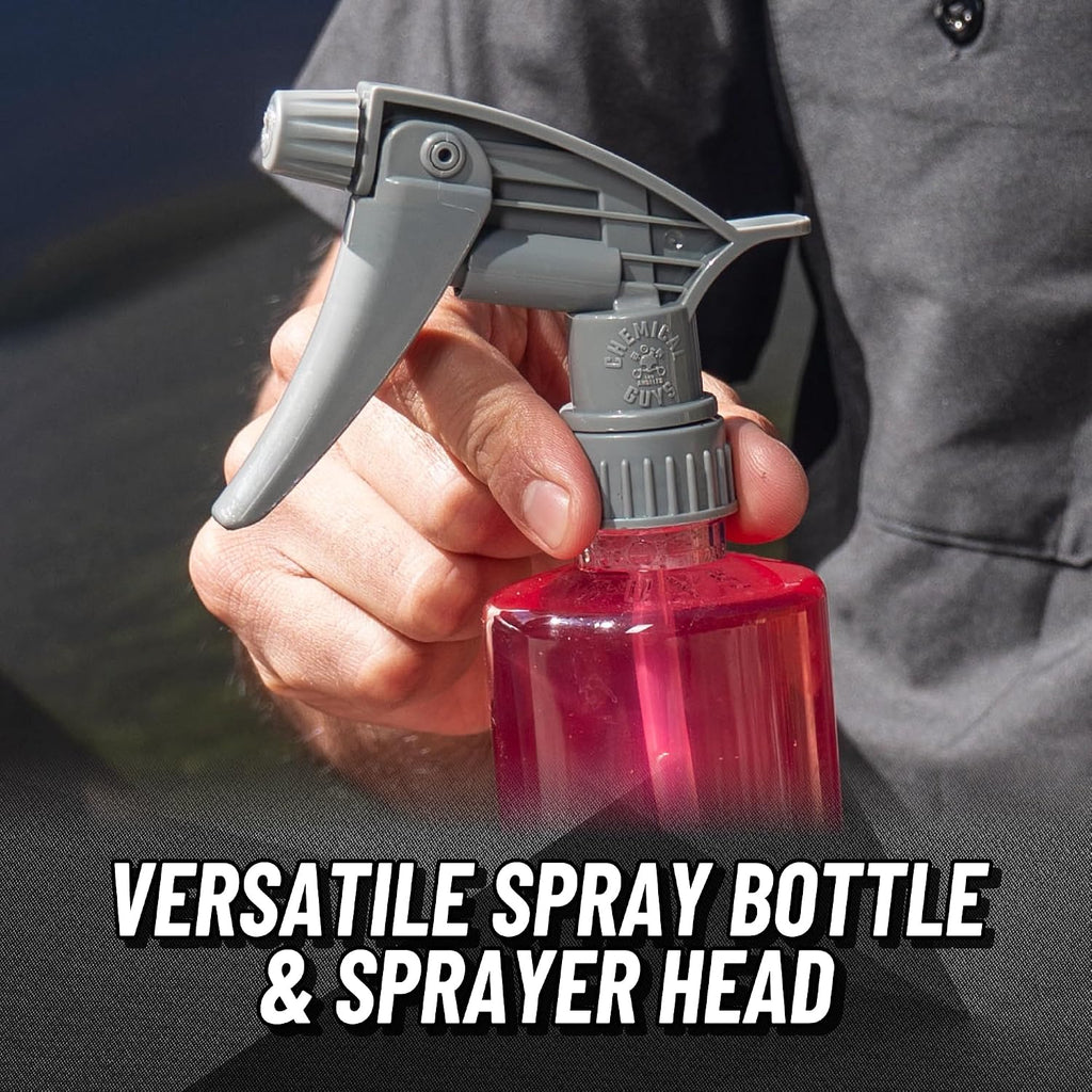 Chemical Guys Heavy Duty Bottle and Trigger Sprayer, Chemical-Resistant Viton Seal, Adjustable Mist to Stream Nozzle, High Output, Car Detailing Cleaners and Degreasers - 16 Oz, 3 Pack